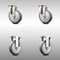 Service Caster 5 Inch 316SS Thermoplastic Rubber Wheel Swivel Top Plate Caster Rigid SCC, 2PK SCC-SS31620S514-TPRB-2-R-2 - alternate 1